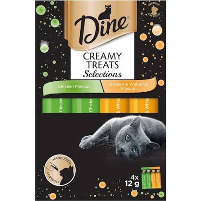 Dine Creamy Treats Chicken Selection 8x 4 x 12g - Woonona Petfood & Produce
