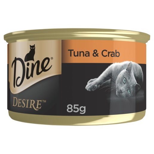 Dine Desire 24x85g Flaked Tuna & Shredded Crab - Woonona Petfood & Produce