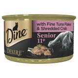 Dine Desire 85g 11+ Fine Flake Tuna Shredded Crab - Woonona Petfood & Produce