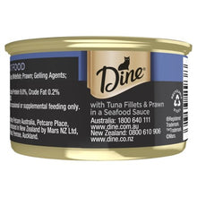 Dine Desire 85g Tuna Fillet Prawn Seafood Sauce - Woonona Petfood & Produce