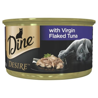 Dine Desire 85g Virgin Flaked Tuna - Woonona Petfood & Produce