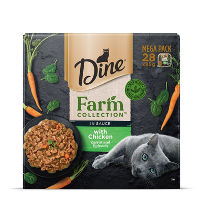 Dine Farm Collection with Chicken Carrot and Spinach 28x85g - Woonona Petfood & Produce