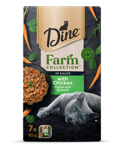 Dine Farm Collection with Chicken Carrot and Spinach 7x85g - Woonona Petfood & Produce
