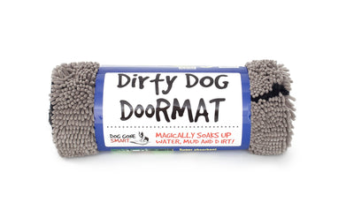 Dirty Dog Doormat Grey - Woonona Petfood & Produce
