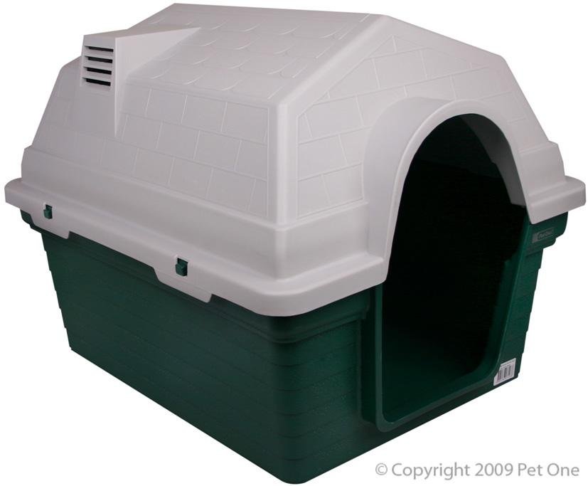 Dog Kennel Plastic Green Pet One - Woonona Petfood & Produce