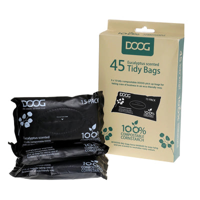 DOOG Compostable Poo Bags 3 Packs of 15 - Woonona Petfood & Produce