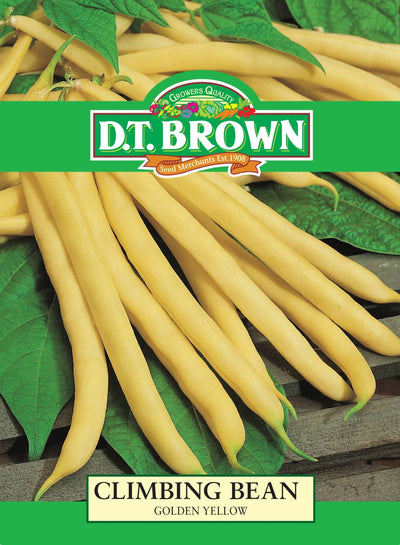 DT Brown Climbing Bean Golden Yellow - Woonona Petfood & Produce