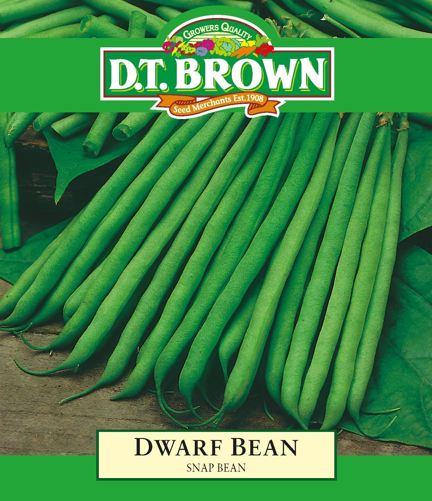 DT Brown Dwarf Bean Snap Bean - Woonona Petfood & Produce