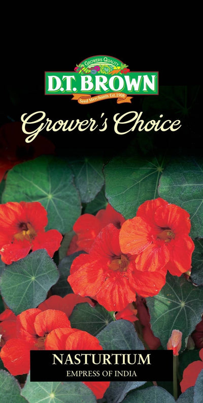DT Brown Growers Choice Nasturtium Empress of India - Woonona Petfood & Produce