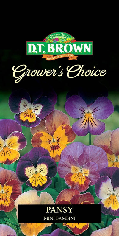 DT Brown Growers Choice Pansy Mini Bambini - Woonona Petfood & Produce