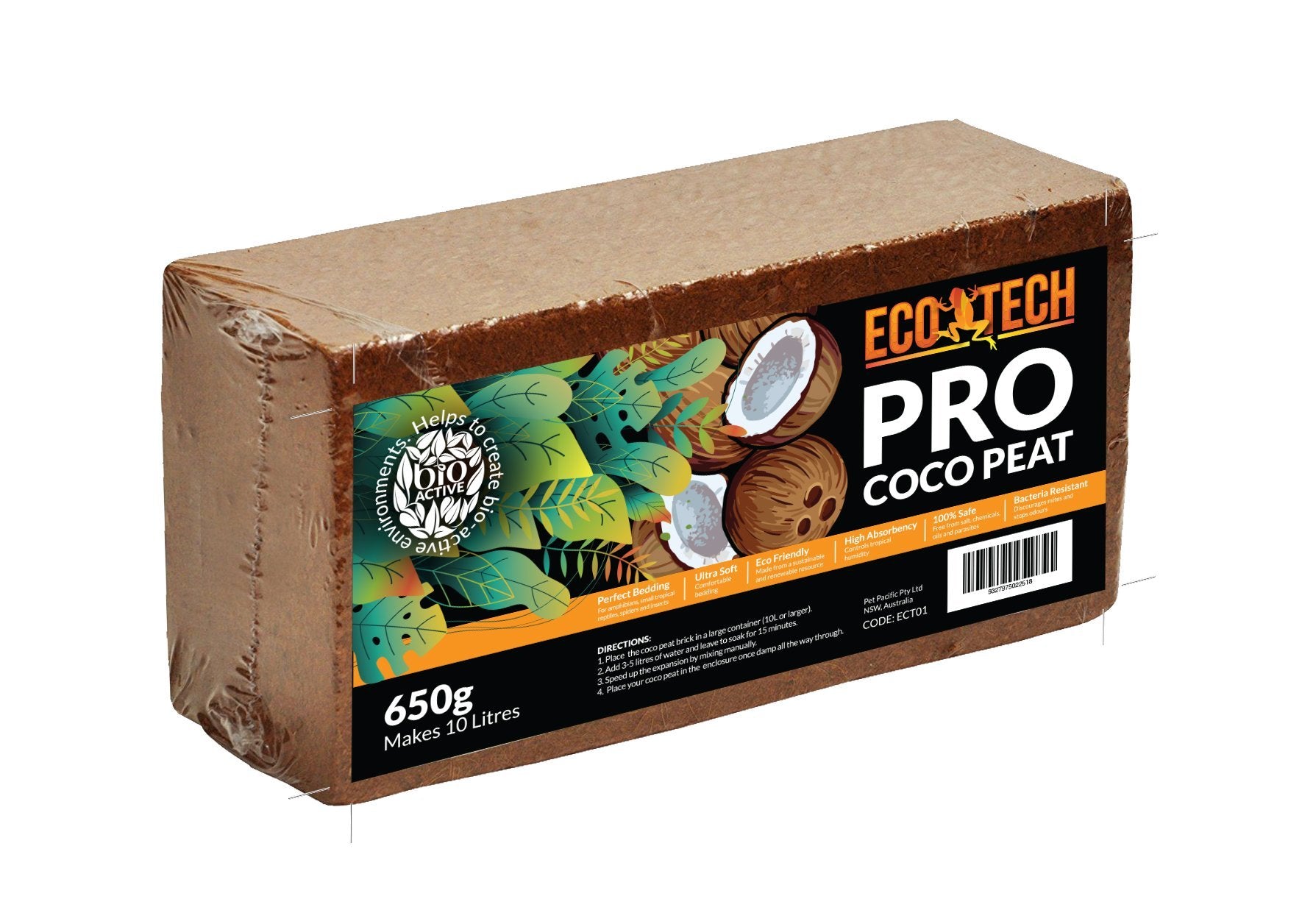 Eco Tech Jungle Coco Peat 650g 10 Litre - Woonona Petfood & Produce