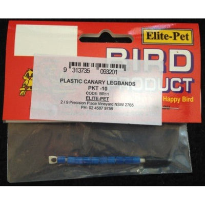 Elite Pet Canary Rings Plastic 10 Pack - Woonona Petfood & Produce