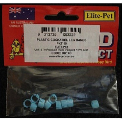 Elite Pet Cockateil Rings Plastic 10 Pack - Woonona Petfood & Produce