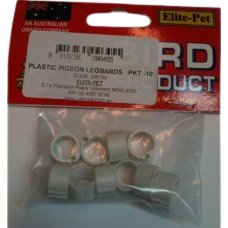 Elite Pet Pigeon Rings Plastic Small-Medium 10 Pack - Woonona Petfood & Produce
