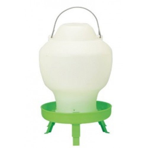 Elite Pet Poultry Drinker On Legs Green & White - Woonona Petfood & Produce