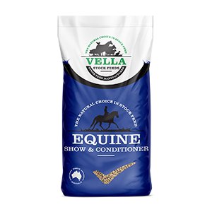 Equine Show & Condtioning Pellets 20kg Vella - Woonona Petfood & Produce