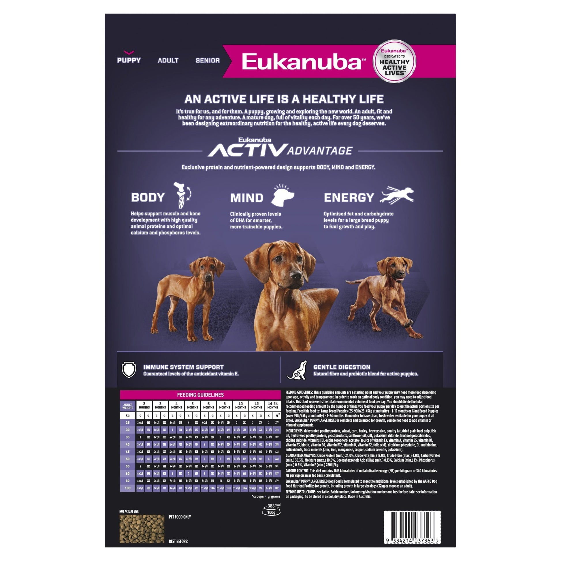 Eukanuba Dry Dog Food Puppy Large Breed - Woonona Petfood & Produce