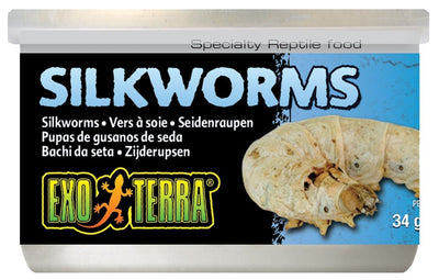 Exo Terra Canned Silkworms For Turtles 34g - Woonona Petfood & Produce