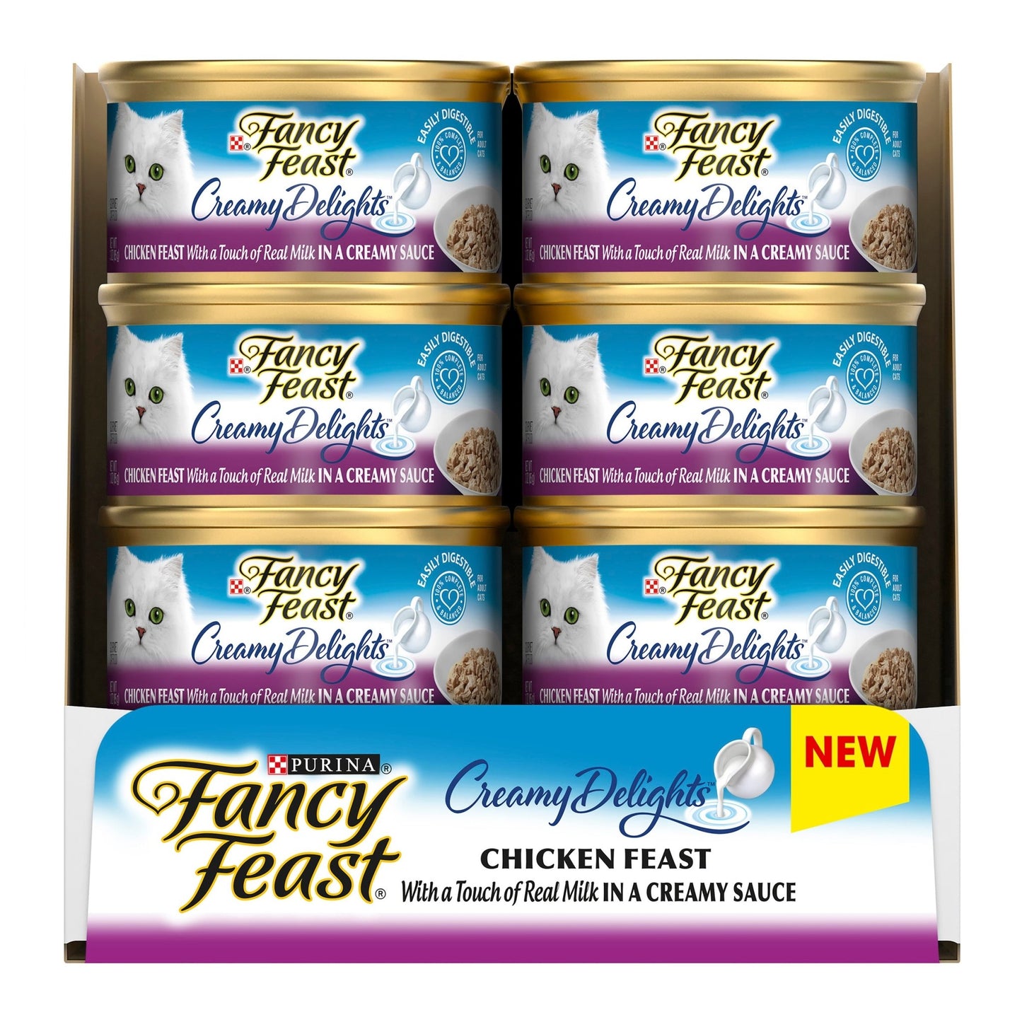 Fancy Feast Creamy Delights Grilled Chicken 24x85g - Woonona Petfood & Produce
