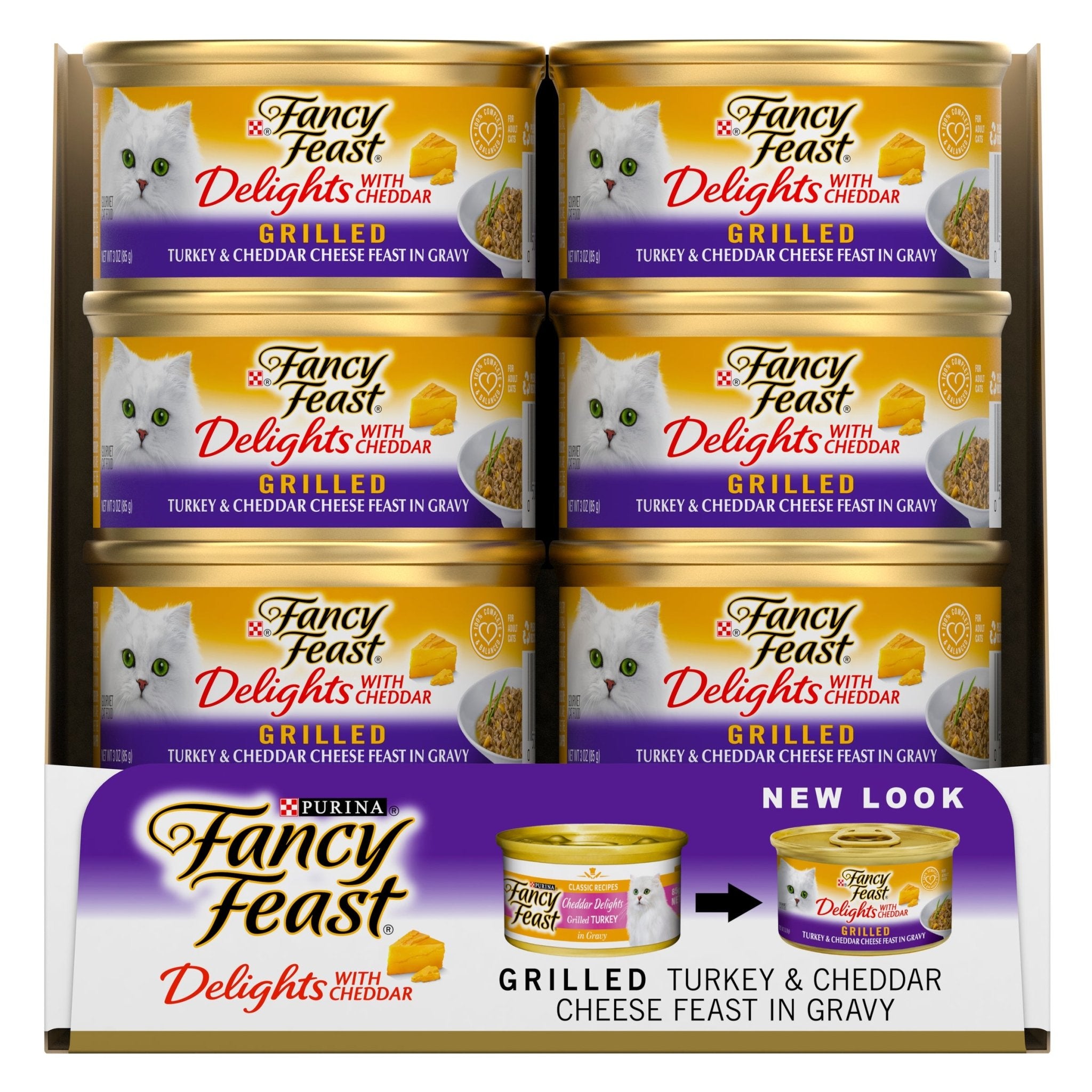 Fancy Feast Delights with Cheddar Grilled Turkey 24x85g Woonona