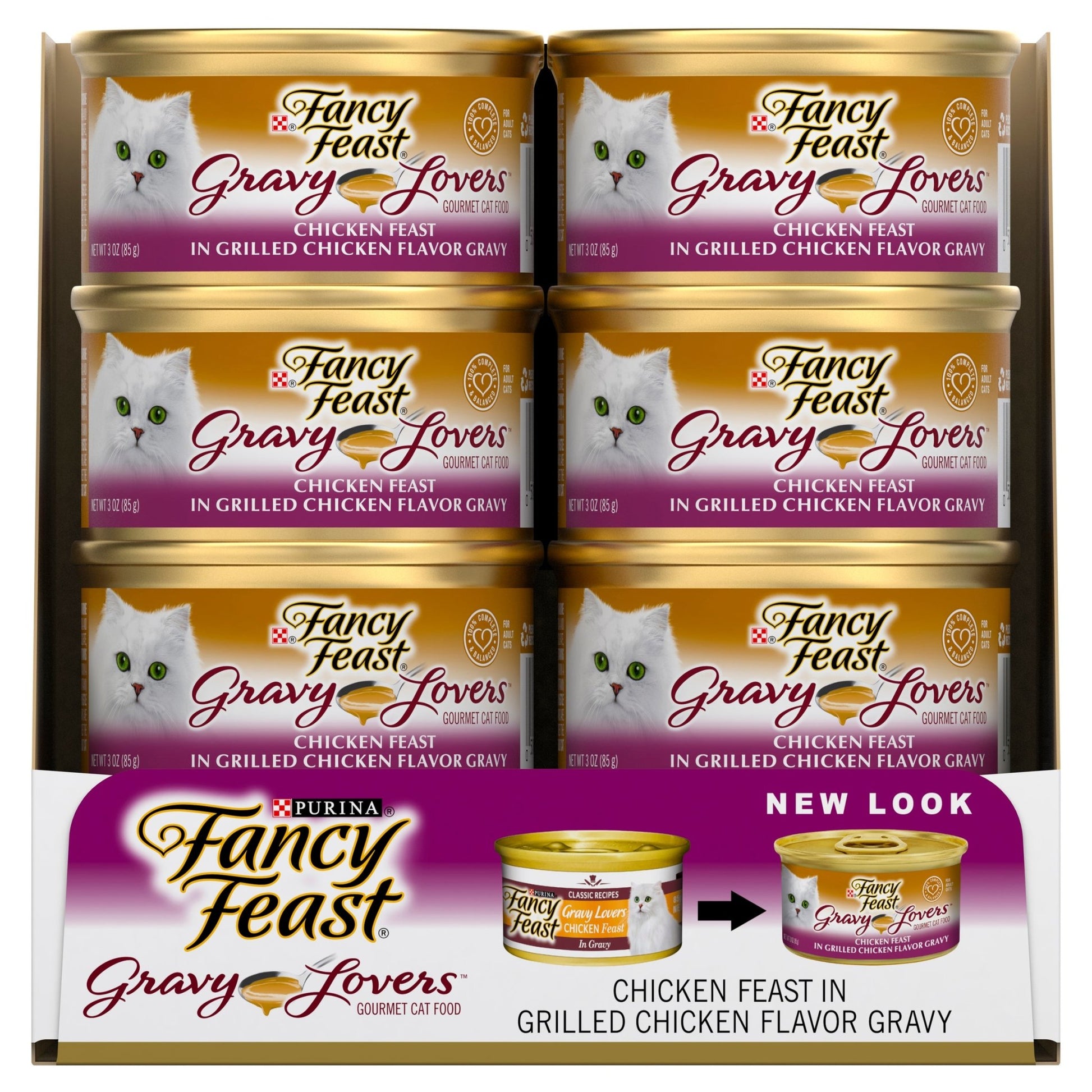 Fancy Feast Gravy Lovers Chicken Feast in Grilled Gravy 85gx24 - Woonona Petfood & Produce