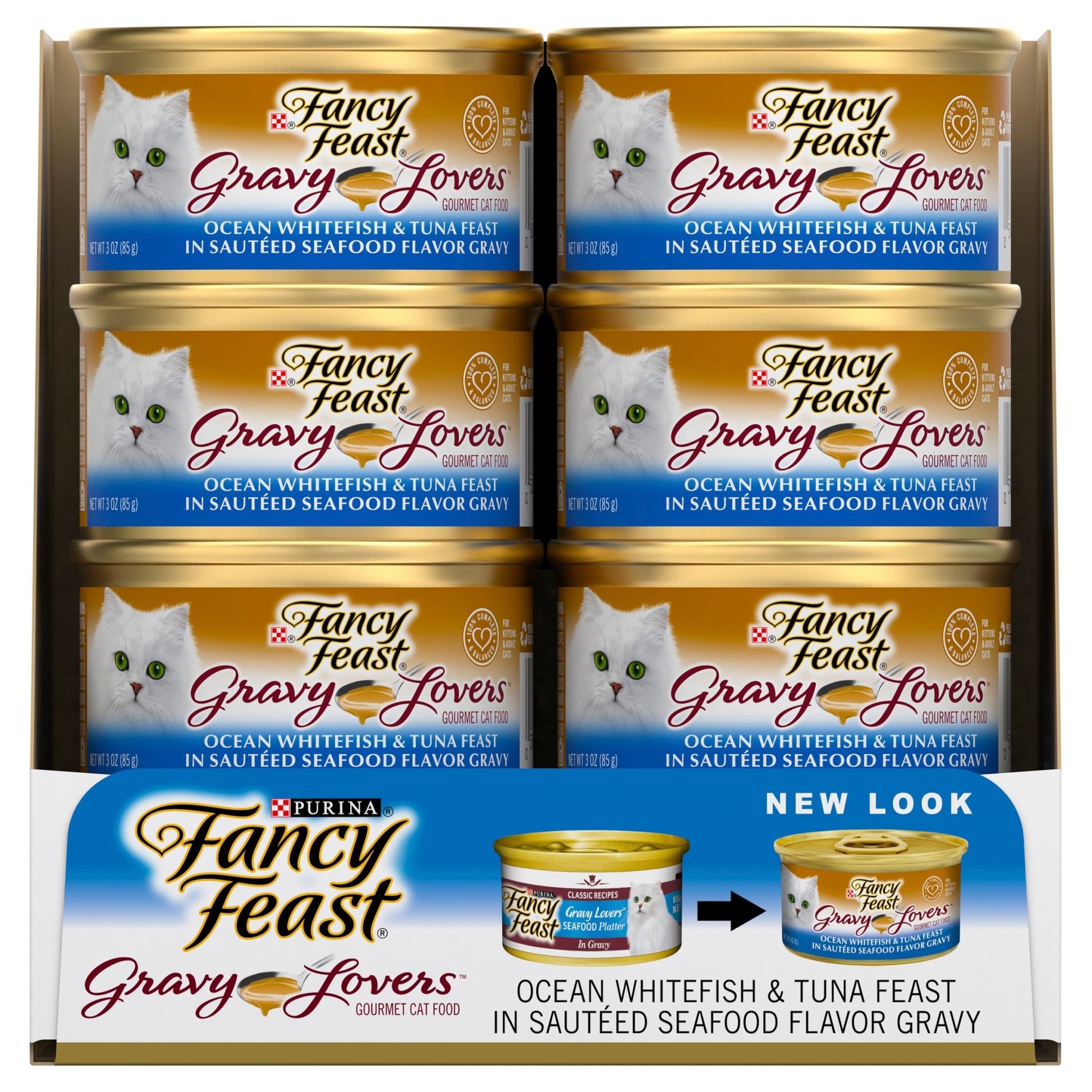 Fancy Feast Gravy Lovers Ocean Whitefish & Tuna 24x85g - Woonona Petfood & Produce