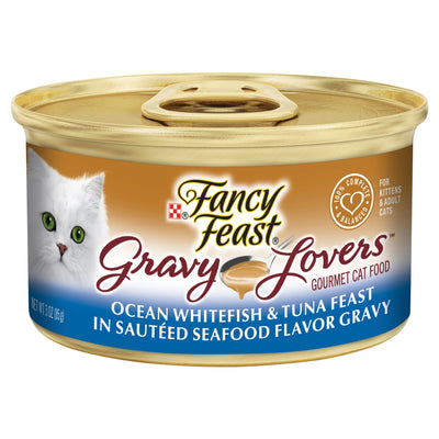 Fancy Feast Gravy Lovers Ocean Whitefish & Tuna 85g - Woonona Petfood & Produce