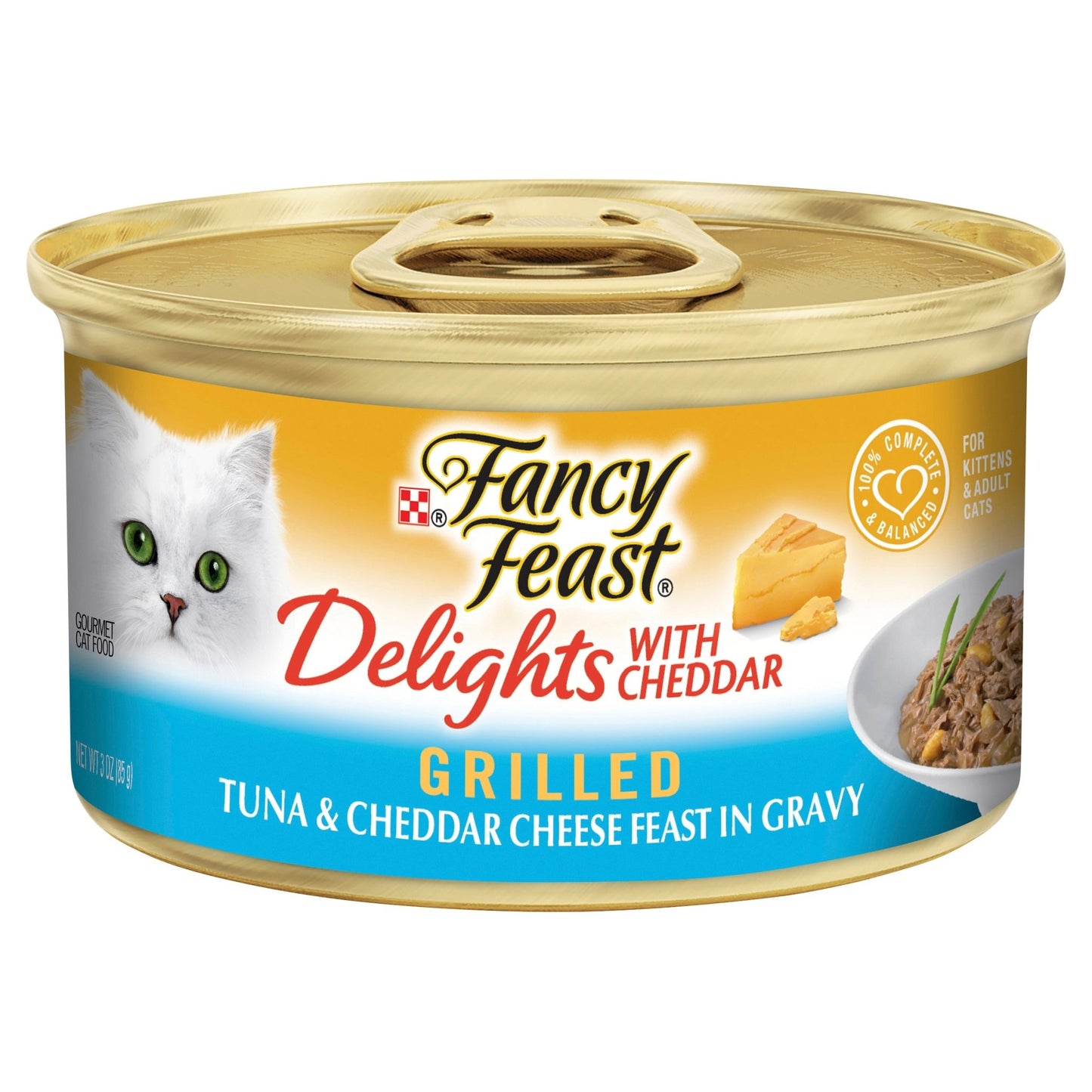 Fancy Feast Grilled Tuna & Cheddar Cheese Gravy 85gx24 - Woonona Petfood & Produce