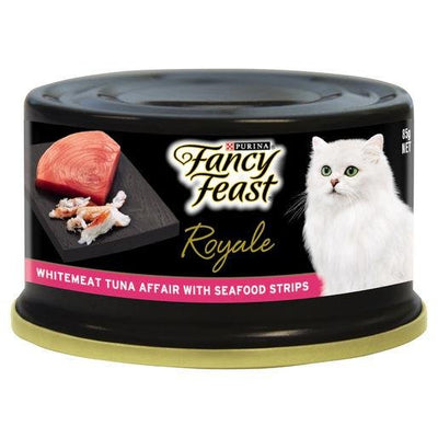 Fancy Feast Royale Tuna Affair with Seafood Strips 85gx24 - Woonona Petfood & Produce