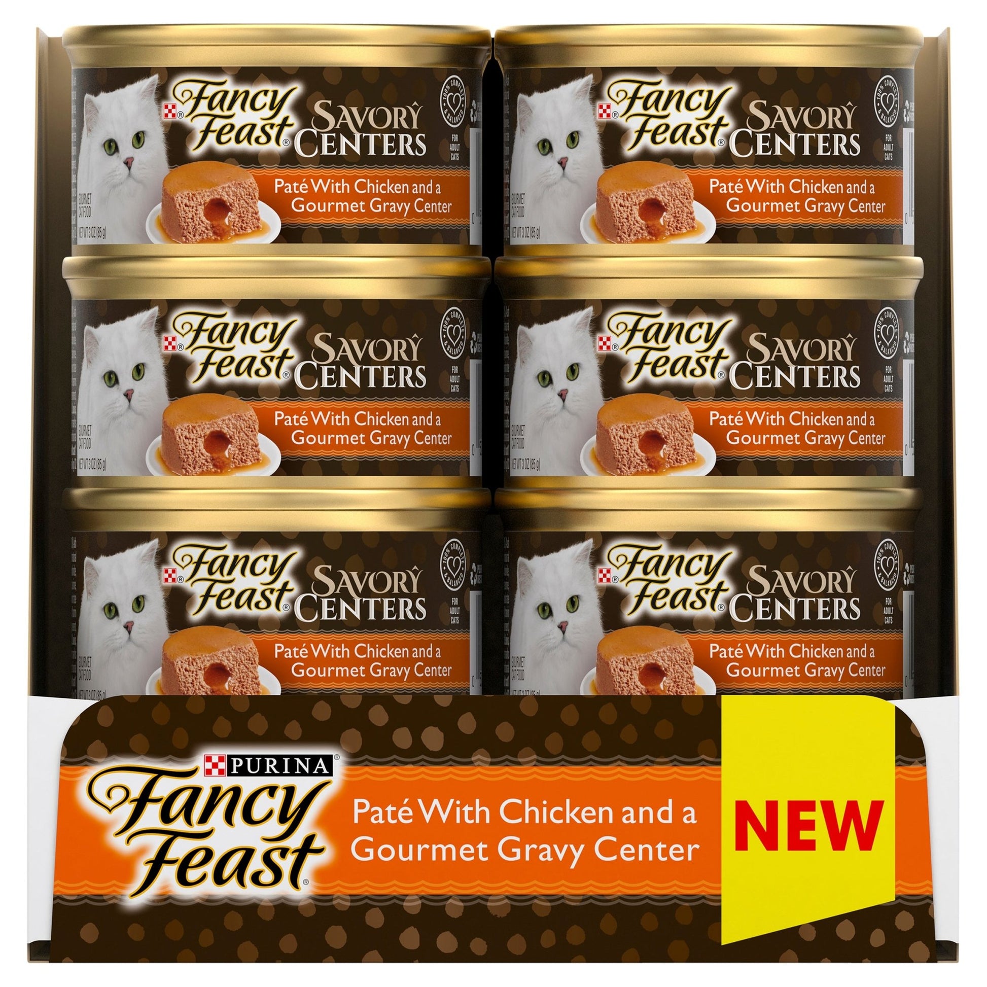 Fancy Feast Savory Centre Pate with Chicken & Gourmet Gravy Centre 24x 85g - Woonona Petfood & Produce