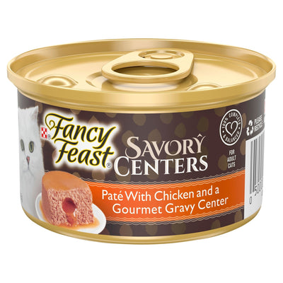Fancy Feast Savory Centre Pate with Chicken & Gourmet Gravy Centre 85g - Woonona Petfood & Produce
