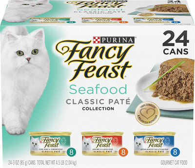 Fancy Feast Seafood Classic Pate Collection 24x85g - Woonona Petfood & Produce
