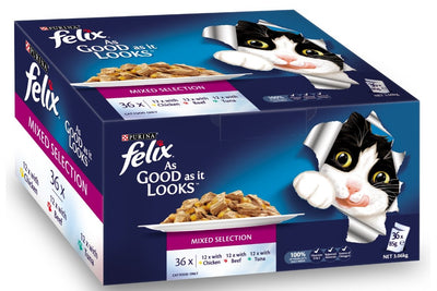 Felix As Good As It Getsl Mixed Selections 36x85g - Woonona Petfood & Produce