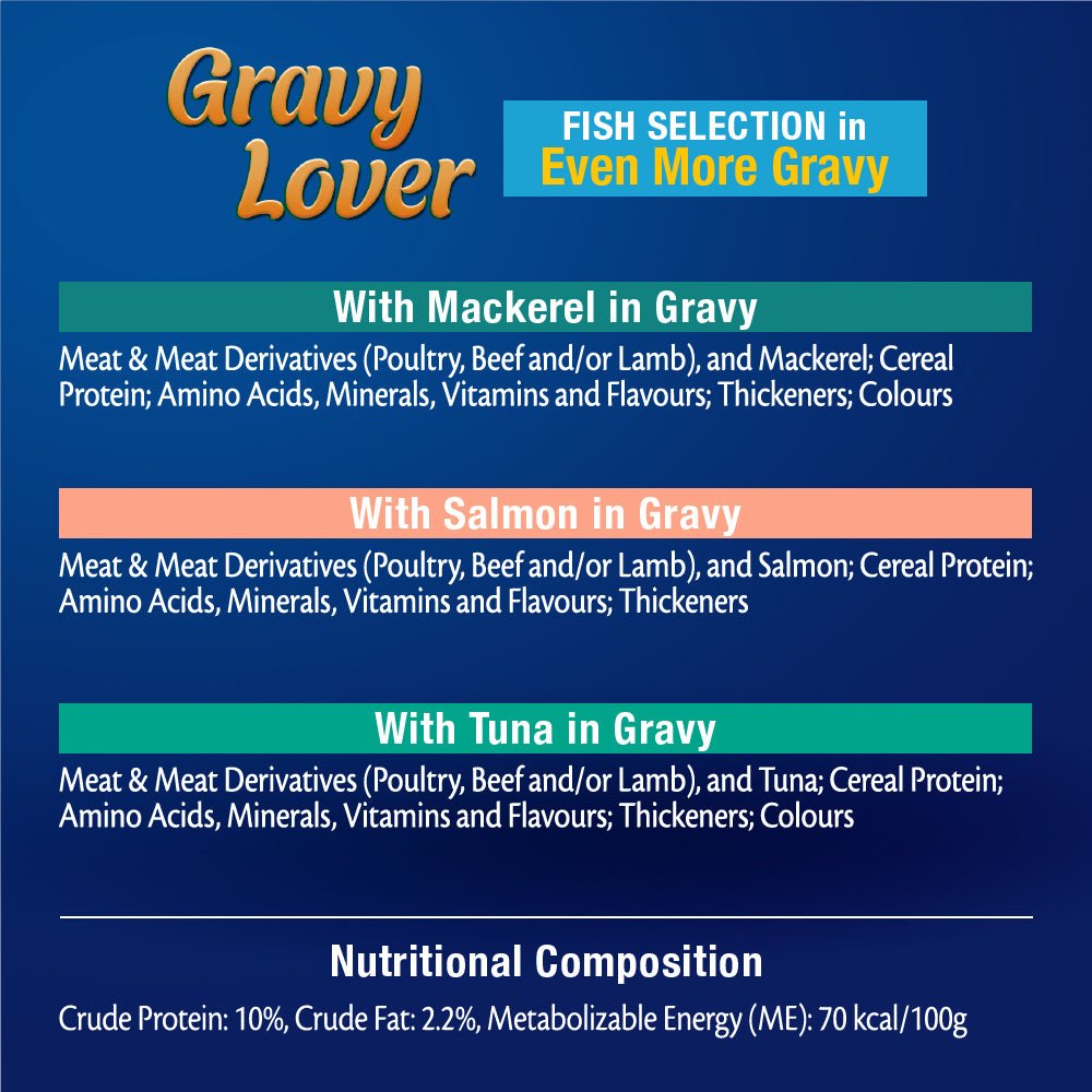 Felix Gravy Lovers Fish Selection 12x85g - Woonona Petfood & Produce