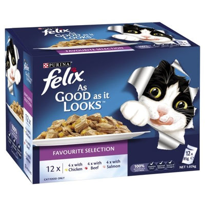 Felix Select Favourites Selections 12x85g - Woonona Petfood & Produce