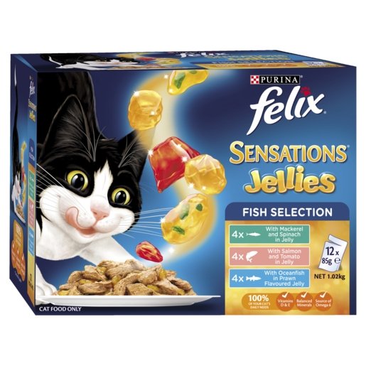 Felix Sensations Fishy Selections 12x85g - Woonona Petfood & Produce