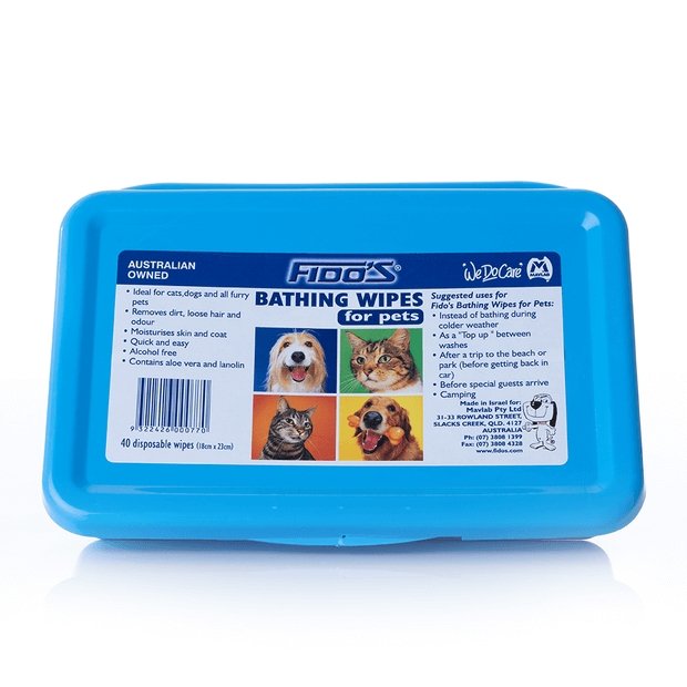 Fidos Pet Wipes 40 Packet - Woonona Petfood & Produce