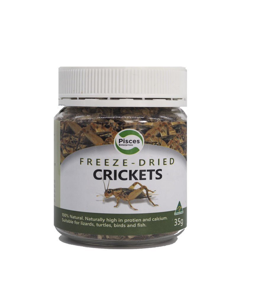 Freeze-Dried Crickets Jar Pisces 35g - Woonona Petfood & Produce