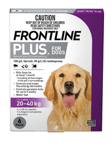 Frontline Plus 20kg-40kg - Woonona Petfood & Produce