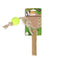 FurKidz Mighty Chomp Coffee Wood Rope Tugg with Tennis Ball - Woonona Petfood & Produce