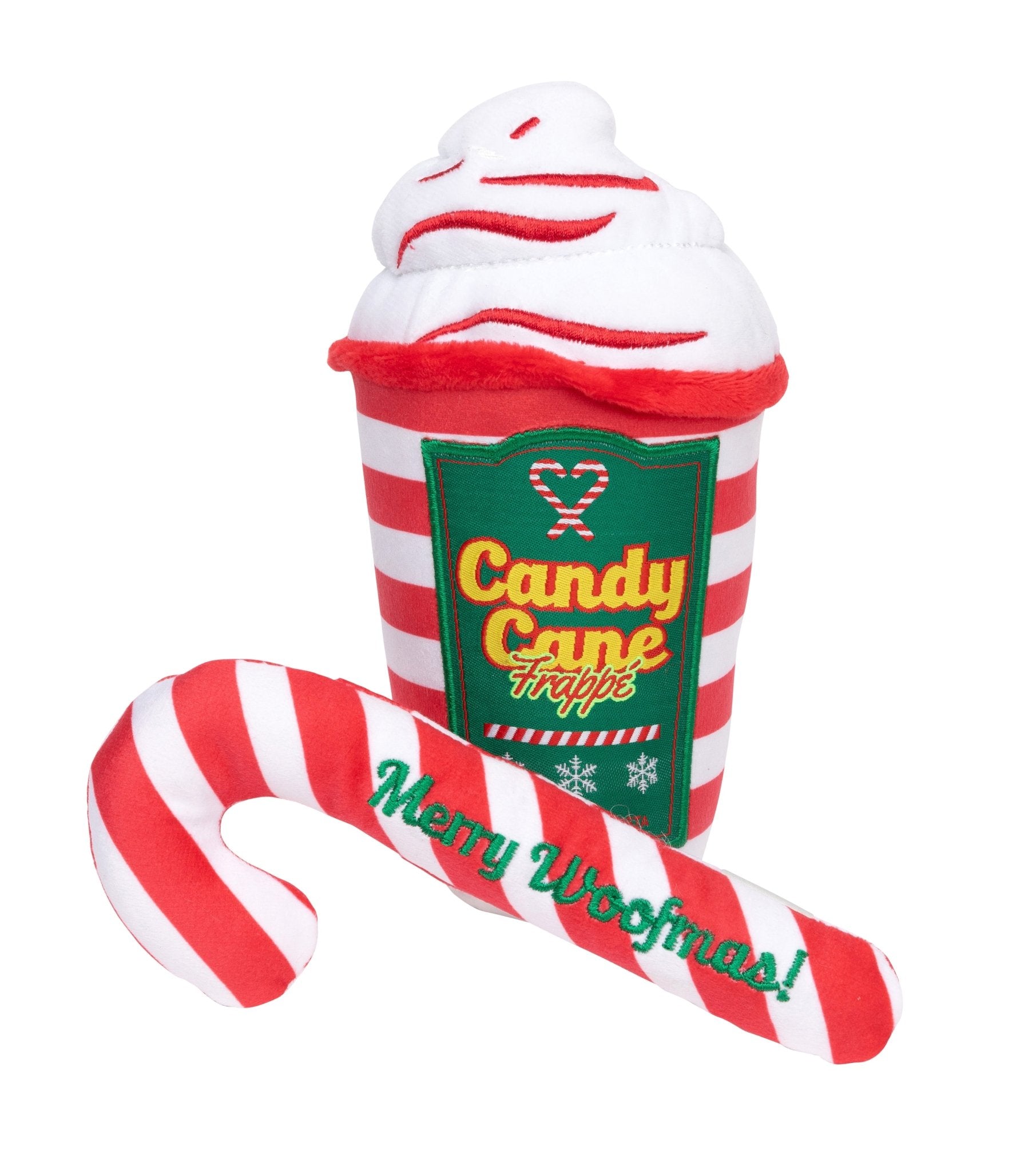 Fuzzyard Dog Toy - Candy Cane Frappe & Candy Cane 2 Pack - Woonona Petfood & Produce