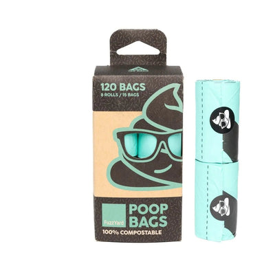 Fuzzyard Poop Bags Compostable 120 Bags - Woonona Petfood & Produce
