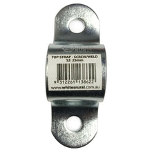 Gate Fitting Top Strap S3 Screw or Weld on Whites - Woonona Petfood & Produce