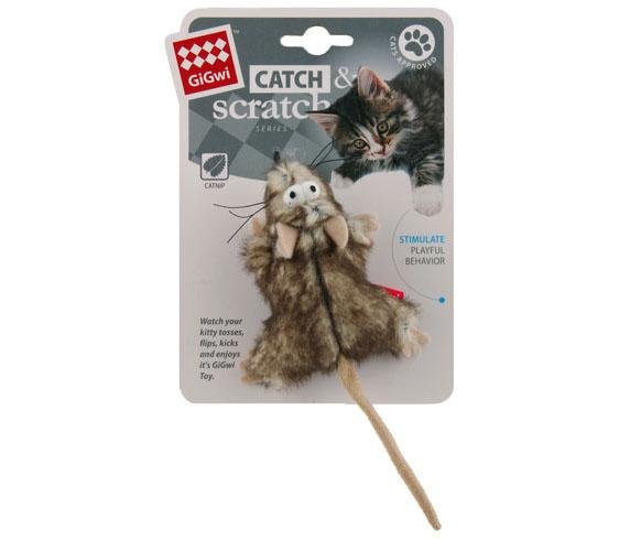 Gigwi Catch Scratch Mouse Catnip - Woonona Petfood & Produce