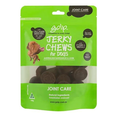 Golp Jerky Chews Kangaroo and Liver 150g - Joint Care - Woonona Petfood & Produce