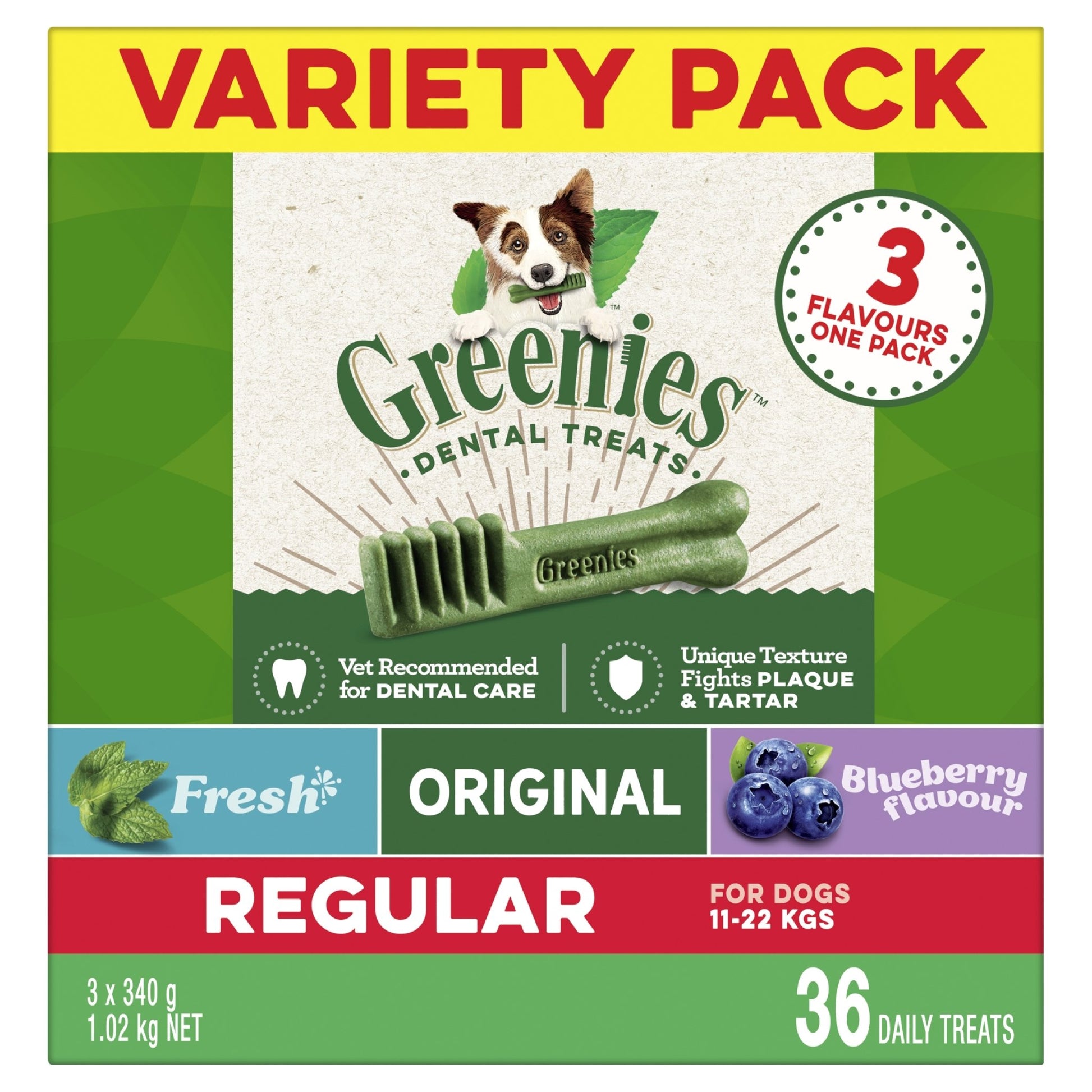 Greenies Original Variety Pack 1kg - Woonona Petfood & Produce
