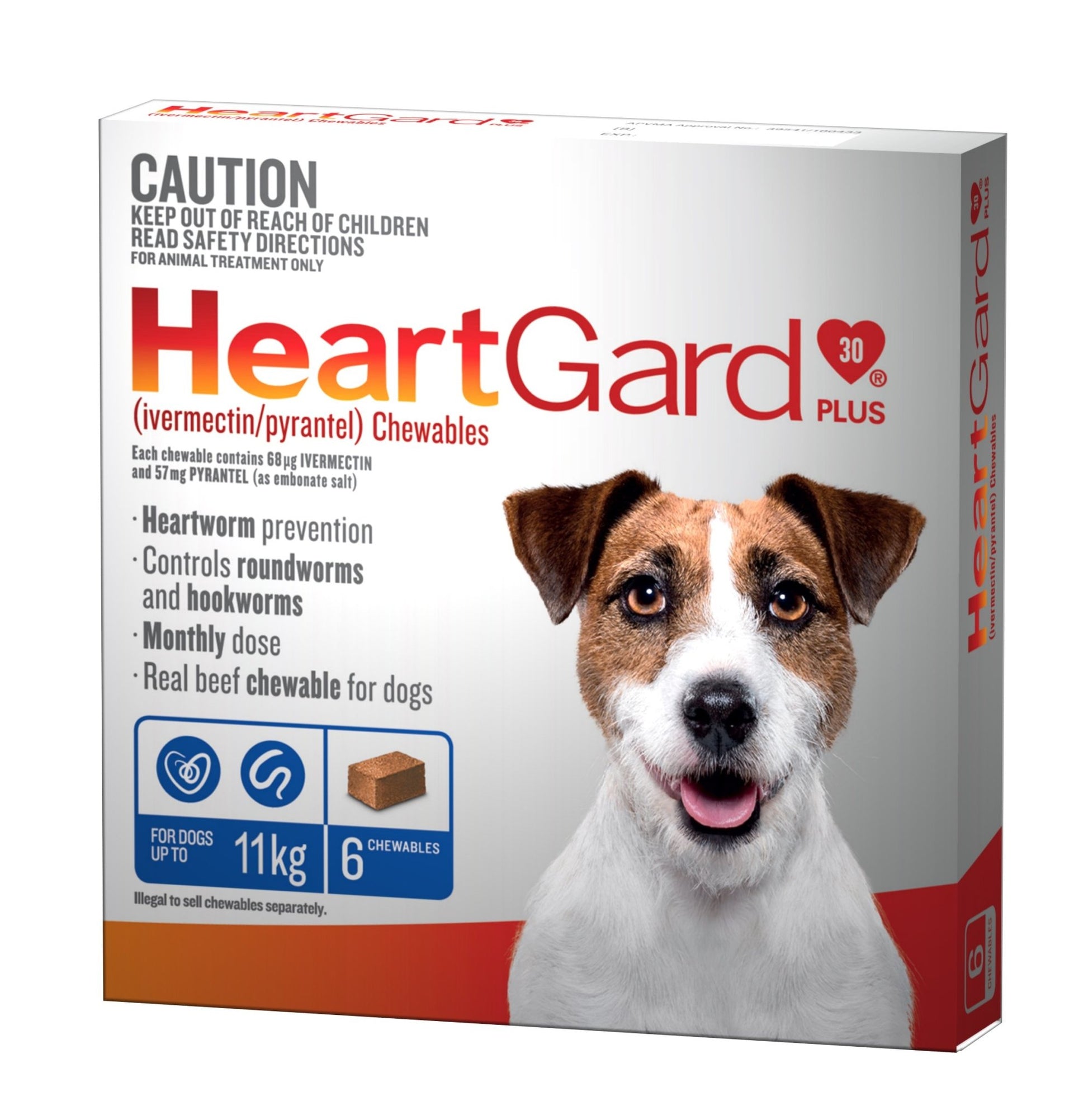 Heartgard Plus Blue Up To 11kg 6 Pack - Woonona Petfood & Produce