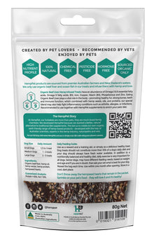 HemPet Hemp Treats - Organic Beef Liver for Dogs 80g - Woonona Petfood & Produce