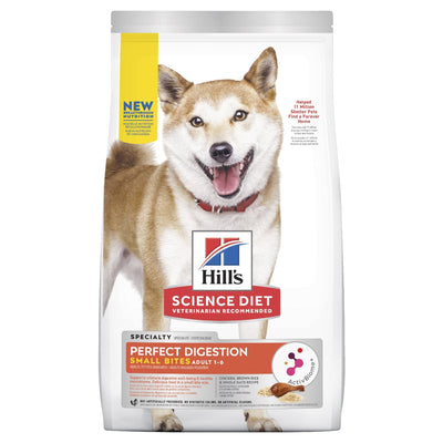 Hill' Science Diet Perfect Digestion Adult Small Bites Dry Dog Food 5.44kg - Woonona Petfood & Produce