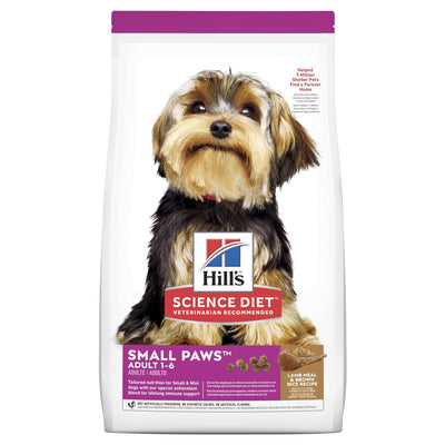Hill's Science Diet Adult Small Paws Dry Dog Food Lamb & Brown Rice 2.04kg - Woonona Petfood & Produce